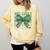 One Lucky Teacher Coquette Bow St Patricks Day Teacher Comfort Colors Sweatshirt Butter One Lucky Teacher Coquette Bow St Patricks Day Teacher Comfort Colors Sweatshirt Butter