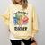 One Thankful Teacher Turkey Pencil Thanksgiving Teachers Comfort Colors Sweatshirt Butter