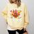 One Thankful Teacher Turkey Thanksgiving Teaching Comfort Colors Sweatshirt Butter