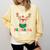 Preschool Crew Xmas Reindeer Teacher Student Christmas Comfort Colors Sweatshirt Butter