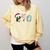 PTO Santa Hat Reindeer Parent Teacher Organization Christmas Comfort Colors Sweatshirt Butter