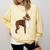 Red Boston Terrier Dog Comfort Colors Sweatshirt Butter