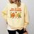 Retro Fall In Love With Learning Autumn Pumpkin Teacher Comfort Colors Sweatshirt Butter