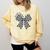 Retro Special Education Squad Coquette Bow SPED Teacher Comfort Colors Sweatshirt Butter