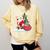 Santa Ugly Christmas Tree Lights Boston Terrier Dog Lover Comfort Colors Sweatshirt Butter