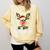Science Teacher Squad Reindeer Christmas Teacher Xmas Lights For Men Women Comfort Colors Sweatshirt Butter