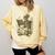 Skeleton Book Floral Skull Halloween Teacher Costume Comfort Colors Sweatshirt Butter