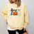 Spooky Ghost Boston Terrier Pumpkin Halloween Dog Lover Comfort Colors Sweatshirt Butter
