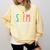 STEM Teacher Science Appreciation Women Back To School Comfort Colors Sweatshirt Butter STEM Teacher Science Appreciation Women Back To School Comfort Colors Sweatshirt Butter