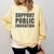 Support Public Education Protect Teachers Students Schools Comfort Colors Sweatshirt Butter