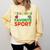Teacher Is My Favorite Sport Teacher Teaching Lover Comfort Colors Sweatshirt Butter