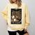 The Teacher Ghost Book Reading Books Lover Halloween Comfort Colors Sweatshirt Butter
