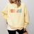 Teacher Word In Sign Language Awareness ASL Back To School Comfort Colors Sweatshirt Butter Teacher Word In Sign Language Awareness ASL Back To School Comfort Colors Sweatshirt Butter