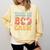 Teachers Aide Boo Crew Ghost Groovy Halloween For Women Comfort Colors Sweatshirt Butter