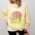 Teachers Love Brains Zombie Teacher Halloween Zombies Comfort Colors Sweatshirt Butter