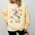 Teaching My Boos Ghost Teacher Cute Groovy Halloween Teacher Comfort Colors Sweatshirt Butter
