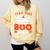 Team Para Boo Crew Halloween Ghost Paraprofessional Teacher Comfort Colors Sweatshirt Butter