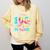 Tie Dye Happy 100th Day Of School Teacher Student 100 Days Comfort Colors Sweatshirt Butter