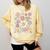 TK Vibes Back To School TK Girl Kid TK Team TK Teacher Women Comfort Colors Sweatshirt Butter