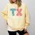 TK Vibes Back To School Teachers Students TK Team Comfort Colors Sweatshirt Butter