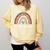Toddler Teacher Rainbow Leopard Infant Teacher Men Women Comfort Colors Sweatshirt Butter
