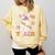Trick Or Teach Groovy Teacher Halloween Retro Ghost Comfort Colors Sweatshirt Butter