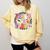 Trick Or Teach Retro Groovy Halloween Teacher Comfort Colors Sweatshirt Butter