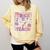 Trick Or Teach Retro Halloween Teacher Look Comfort Colors Sweatshirt Butter