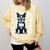 USA Flag Boston Terrier Best Dog Mom Ever 2025 Comfort Colors Sweatshirt Butter