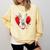Valentine's Day Boston Terrier Dog Comfort Colors Sweatshirt Butter