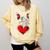 Valentine's Day Boston Terrier Dog Vector Comfort Colors Sweatshirt Butter