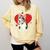 Valentine's Day Boston Terrier Heart Comfort Colors Sweatshirt Butter