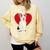 Valentine's Day Boston Terrier Lover Comfort Colors Sweatshirt Butter