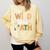 Wild About Math Cute Teacher Student Math Club Comfort Colors Sweatshirt Butter