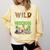 Wild About Preschool Teacher Student Preschool Zoo Safari Comfort Colors Sweatshirt Butter
