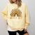 Wild About Reading Teacher Back To School Leopard Rainbow Comfort Colors Sweatshirt Butter