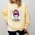 Witchy Teacher Halloween Messy Bun Teacher Bleached Comfort Colors Sweatshirt Butter