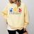 Women Art Teacher Back To School Artist Primary Color Theory Comfort Colors Sweatshirt Butter