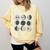 Women Science Teacher Moon Phases Scientist Back To School Comfort Colors Sweatshirt Butter