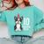 10 Years Old Birthday Boston Terrier Dog Lover 10th Party For Men Women Kids Comfort Colors Sweatshirt Chalky Mint