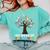 100 Days In The Books Reading Teacher 100th Day Of School Comfort Colors Sweatshirt Chalky Mint