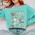 12 Days Of Art Teacher Christmas Artists Painter Educational Comfort Colors Sweatshirt Chalky Mint