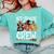 1st Grade Boo Crew Cute Ghost Halloween Teacher Kids Comfort Colors Sweatshirt Chalky Mint