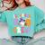 1st Grade Boo Crew Spooky First Grade Halloween Teacher Comfort Colors Sweatshirt Chalky Mint