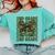 2nd Grade Teacher Student Camo Bow Back To School Comfort Colors Sweatshirt Chalky Mint