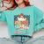 3rd Grade Boo Crew Third Grade Halloween Costume Teacher Kid Comfort Colors Sweatshirt Chalky Mint