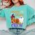 4th Grade Boo Crew Teacher Student Halloween Costume Comfort Colors Sweatshirt Chalky Mint