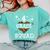 4th Grade Squad Star Team Leopard Teacher Crew Student Men Women Girls Kids Comfort Colors Sweatshirt Chalky Mint