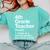 4th Grade Teacher Definition Back To School First Day Comfort Colors Sweatshirt Chalky Mint
