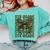 5th Grade Teacher Student Camo Bow Back To School Comfort Colors Sweatshirt Chalky Mint
